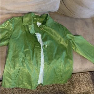 Brand new Chico’s ,beautiful green jacket